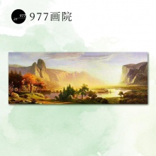 977画院 油画 风景 80X200cm
