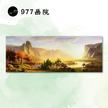977画院 油画 风景 80X200cm